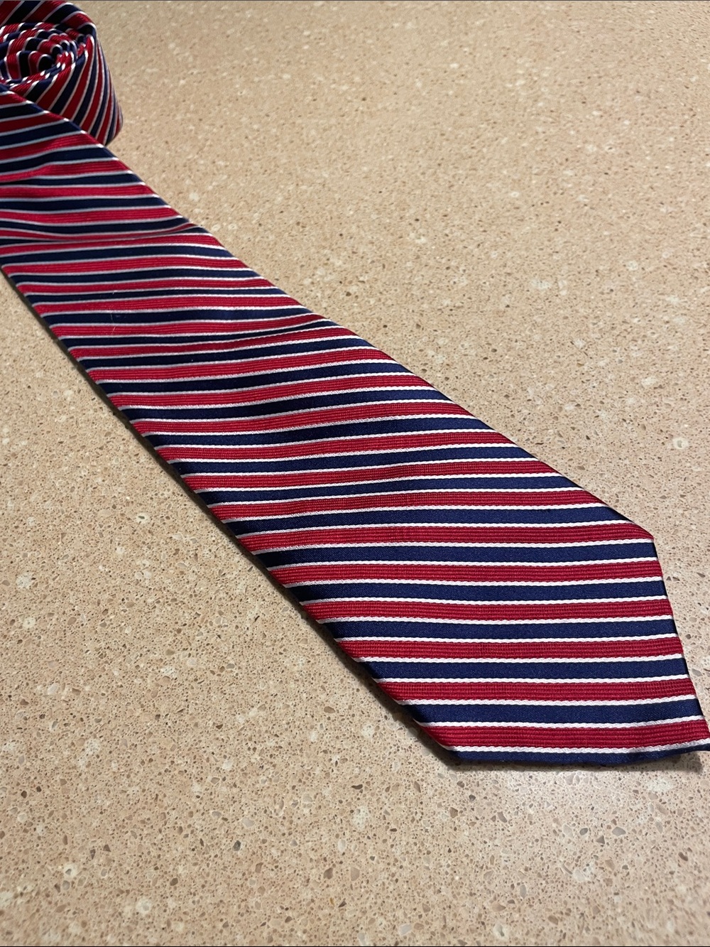 Chaps Navy, Red and White Repp Men's Tie
